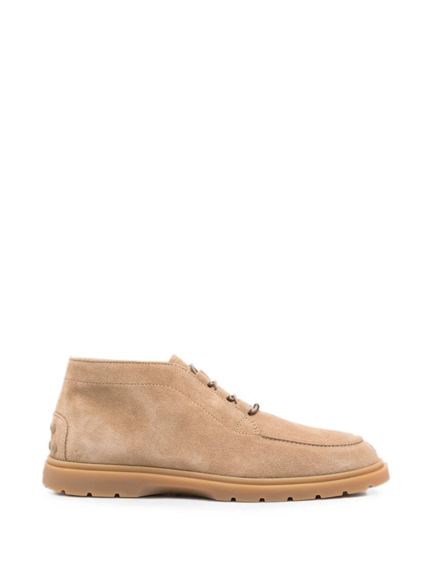 Beige Suede Desert Boots 1