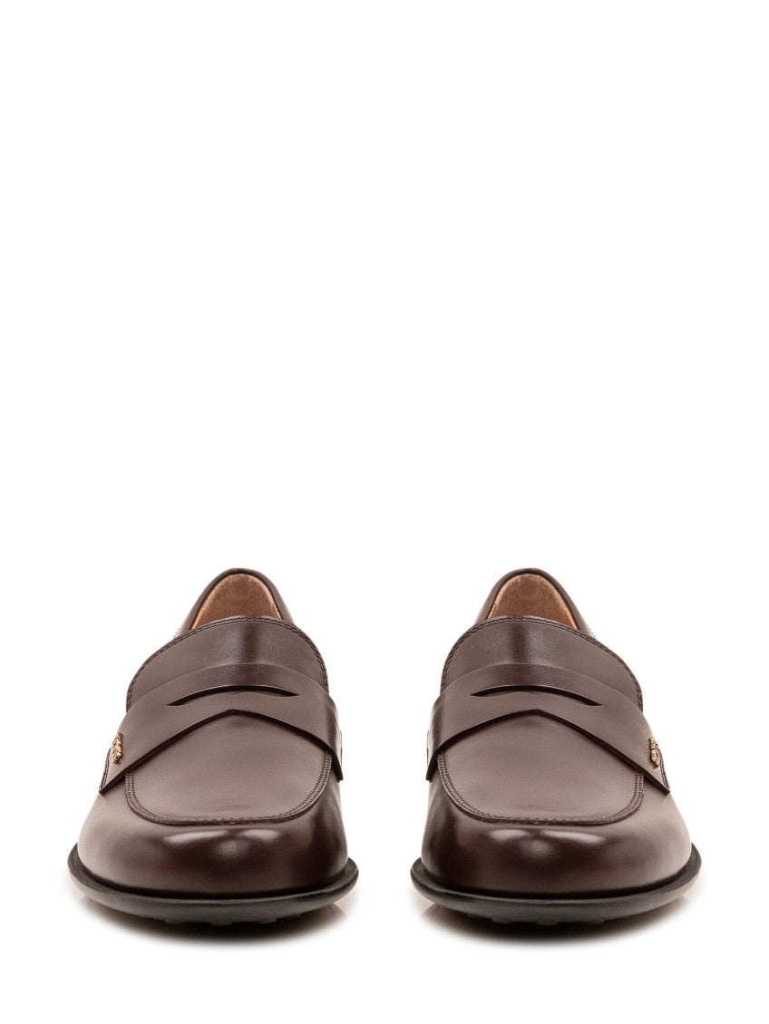Brown Logo Loafers 2