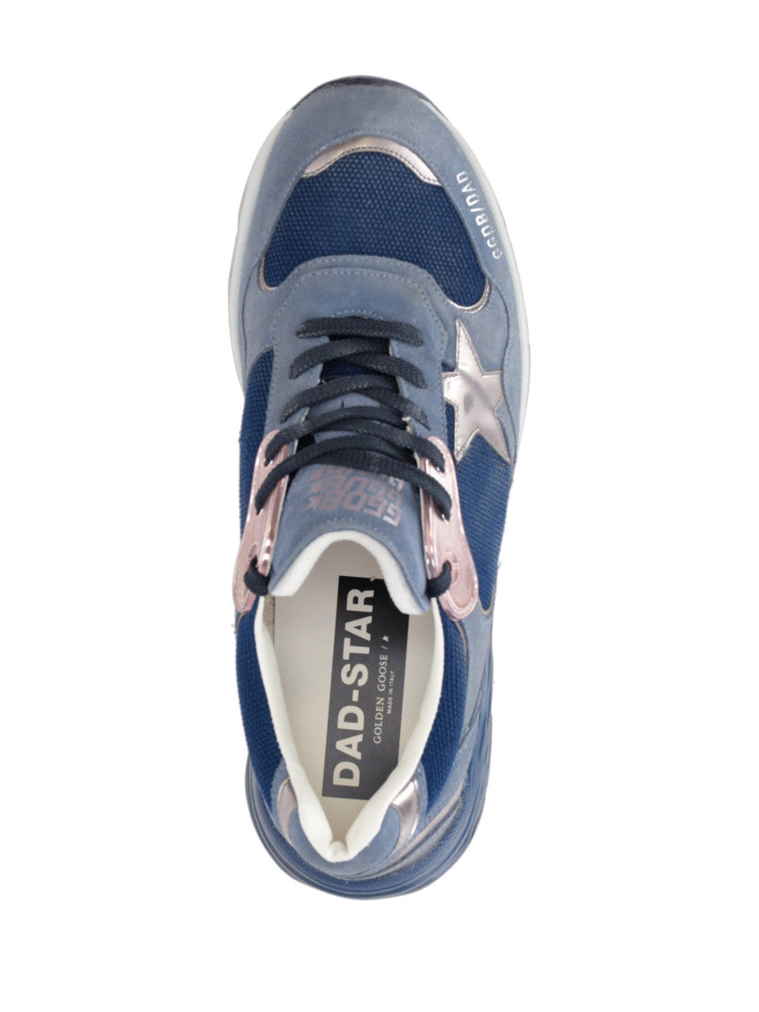 Blue Lace-up Sneakers 4