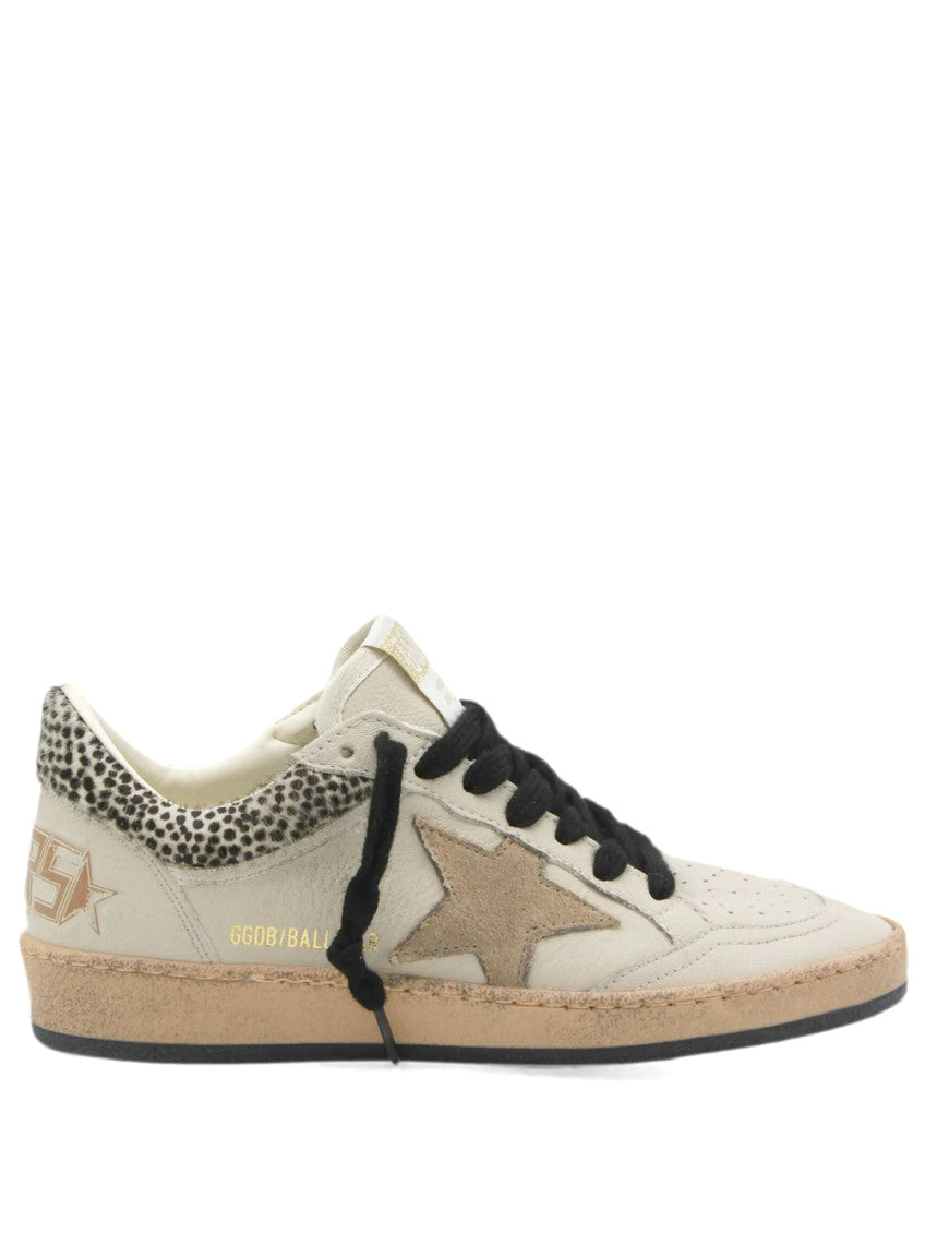 Cream Lace-up Sneakers 1