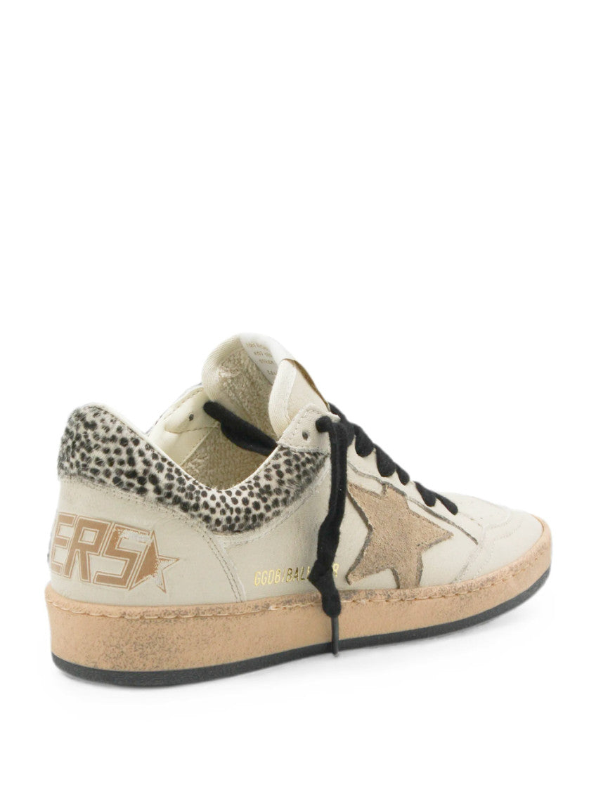 Cream Lace-up Sneakers 3