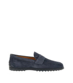 Dark Blue Suede Loafers 1