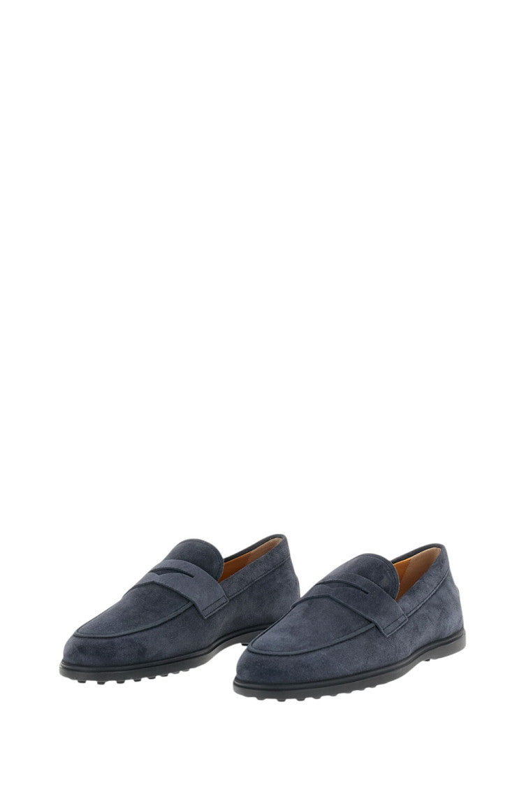Dark Blue Suede Loafers 2