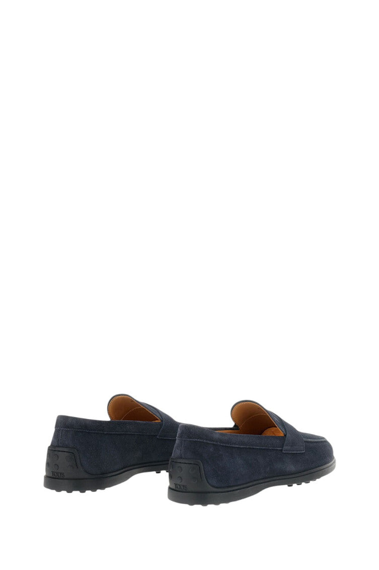 Dark Blue Suede Loafers 3