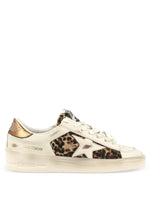 Beige Leather Star Sneakers 1