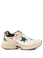 White Color-Block Sneakers 1
