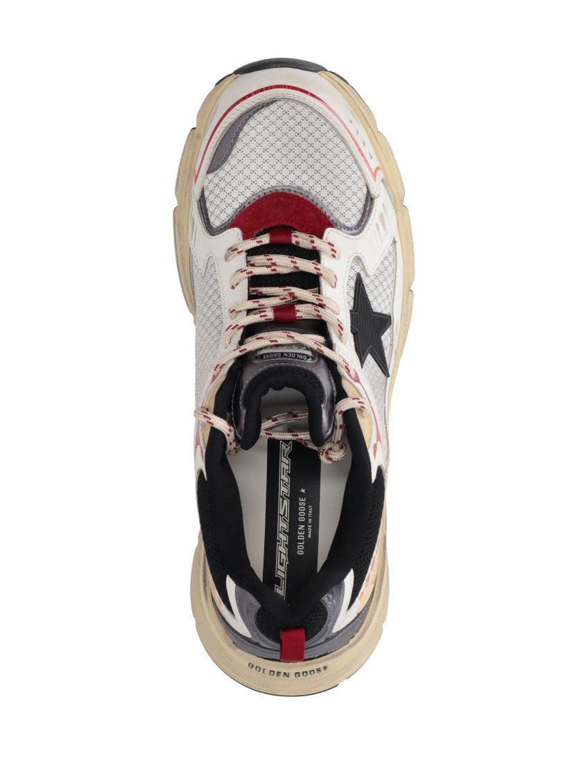 White Color Block Sneakers 4