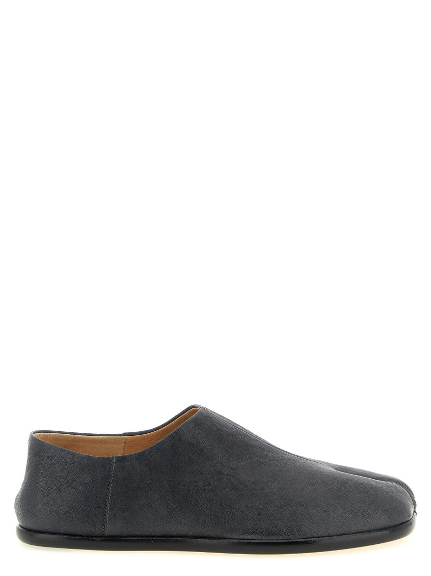 Grey Leather Loafers 1