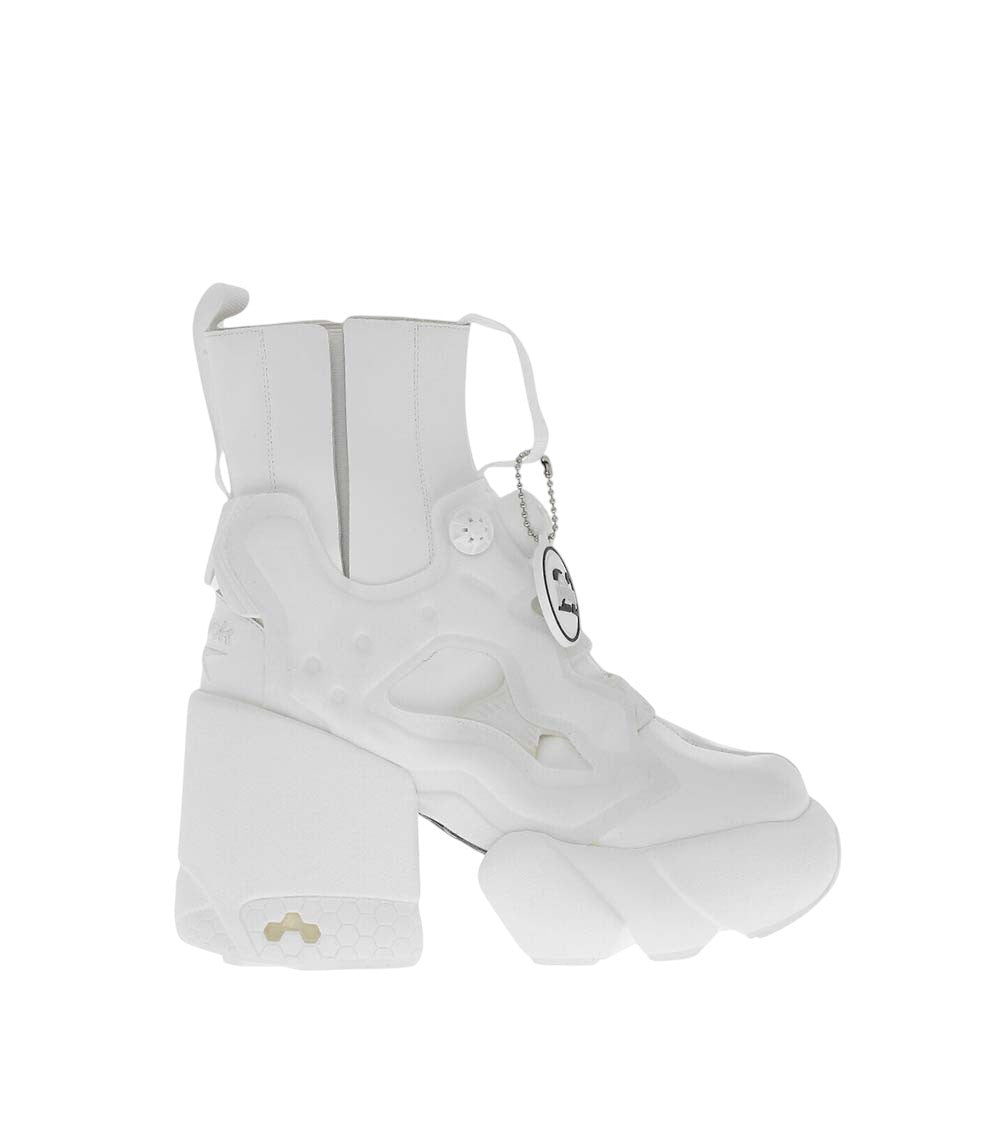 White Ankle Boots 1
