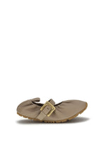 Beige Buckle Ballet Flats 1