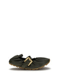 Green Buckle Ballet Flats 1