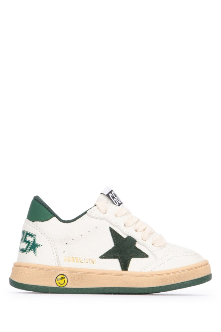 Kids Green Lace Up Sneakers 1