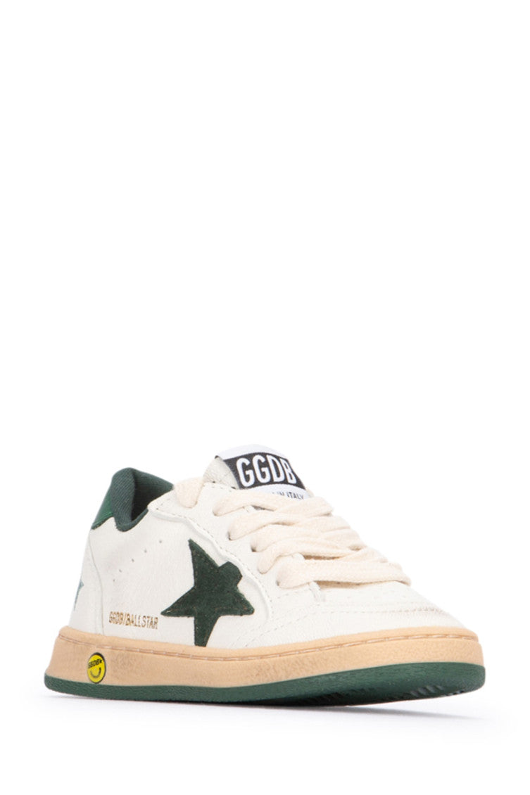 Kids Green Lace Up Sneakers 2