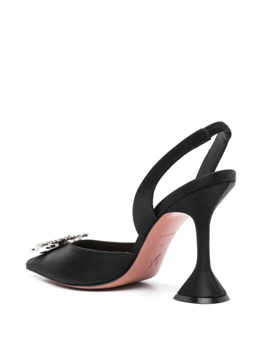 Black Begum Slingback Pumps 4