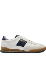 White Navy Logo Sneaker 1