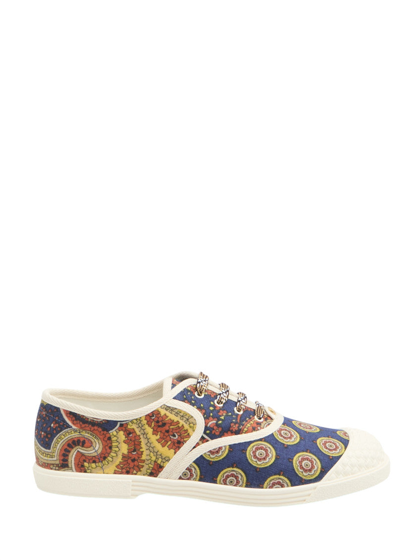 Multi color Paisley Sneakers 1