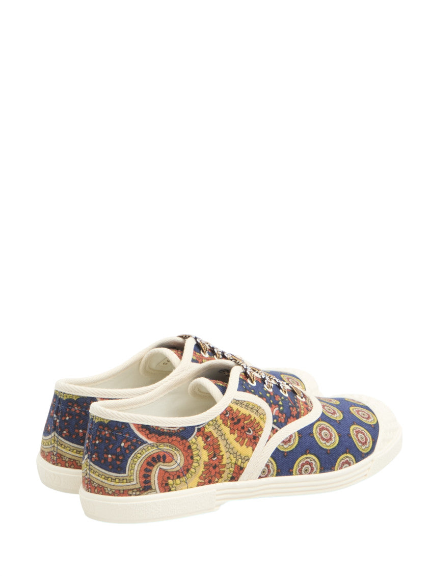 Multi color Paisley Sneakers 3