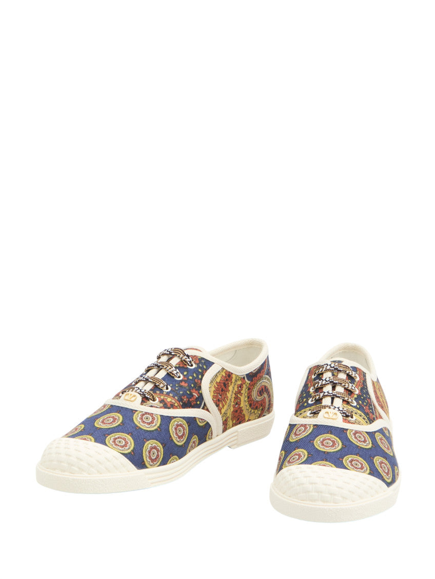 Multi color Paisley Sneakers 4
