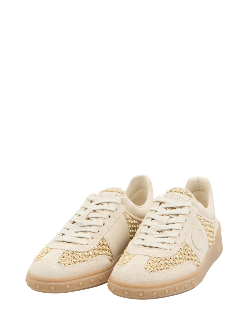 White Woven Upvillage Sneakers 2