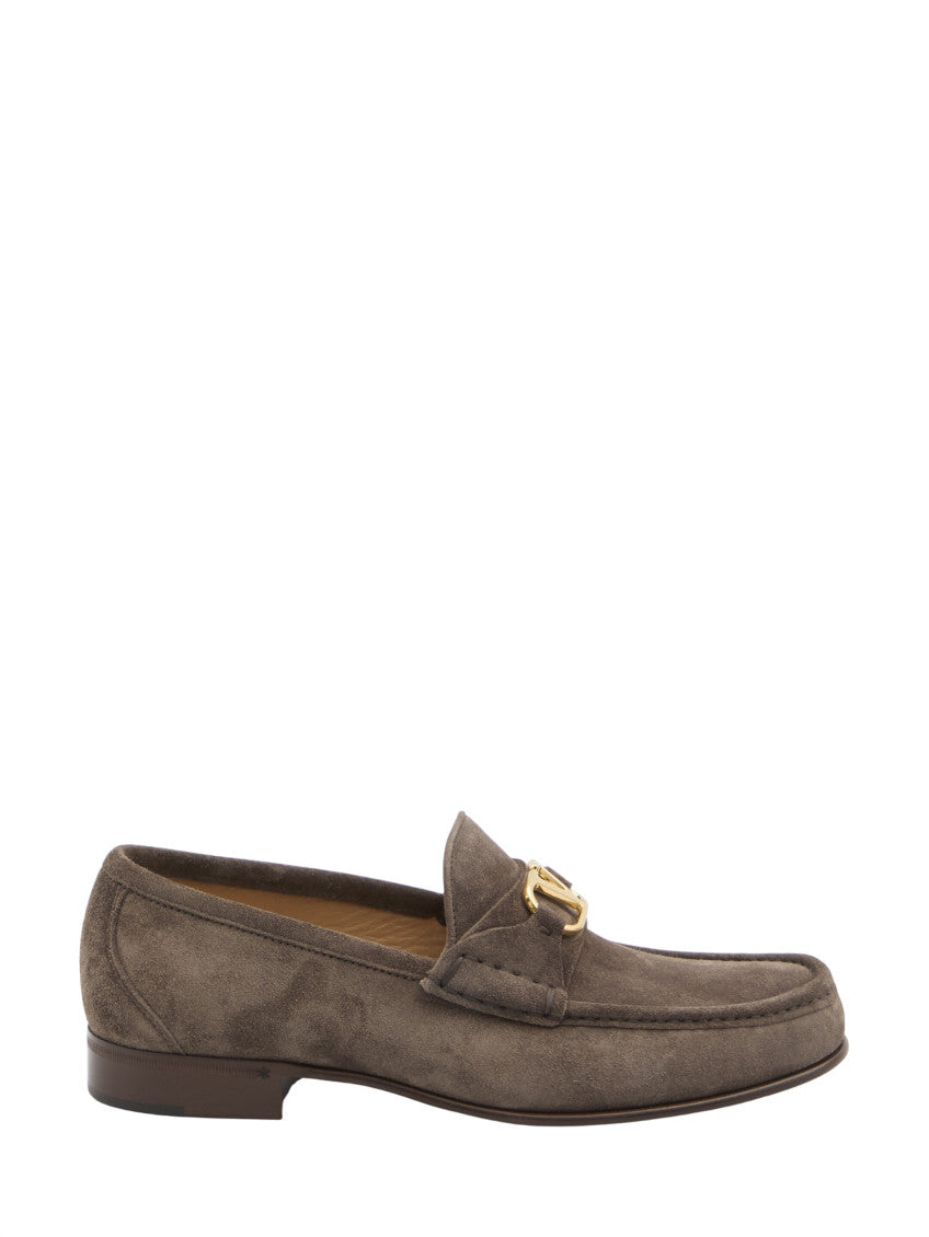 Brown Logo Loafers 1