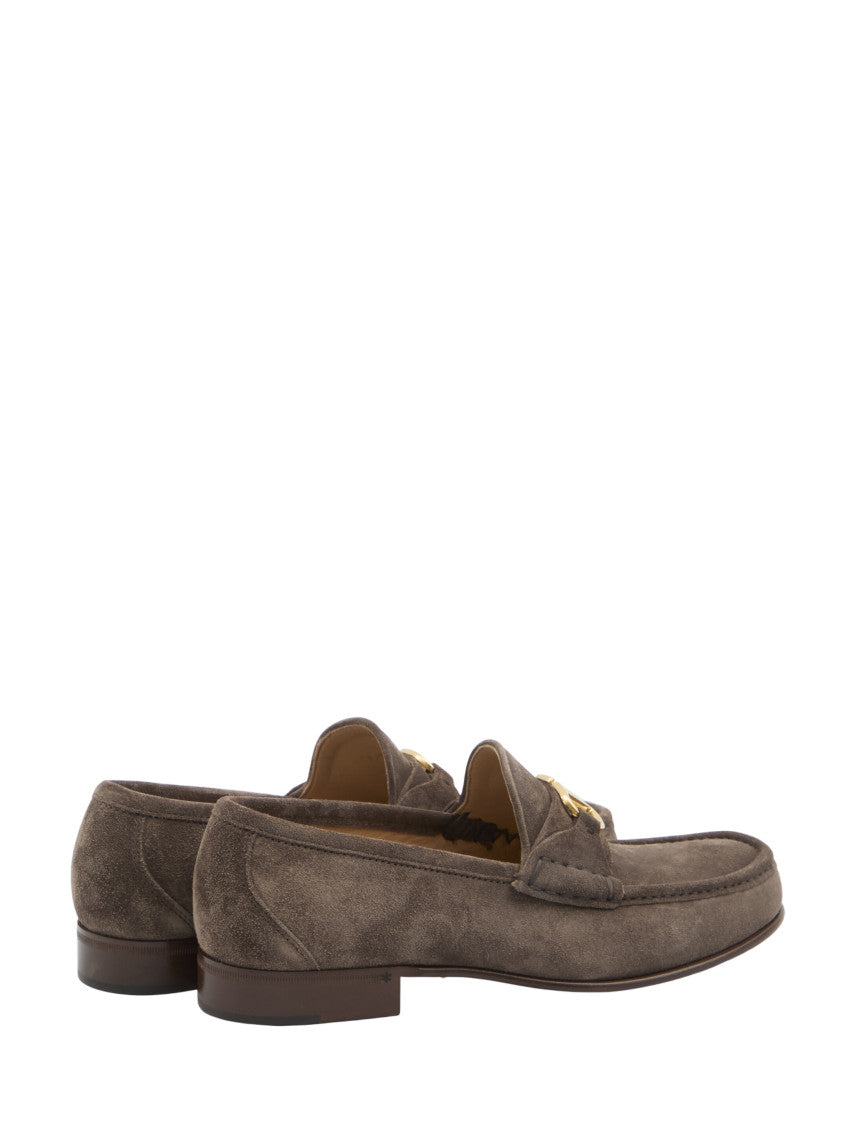 Brown Logo Loafers 3