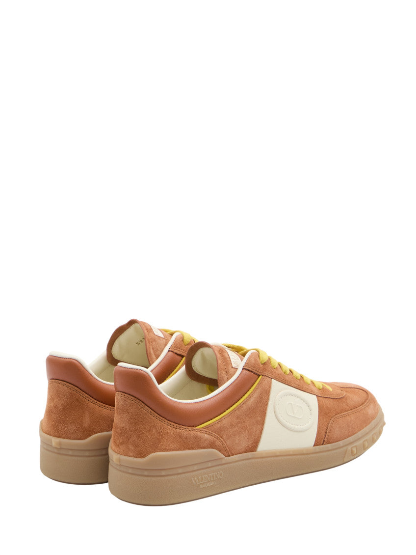 Orange Color Block Upvillage Sneakers 3