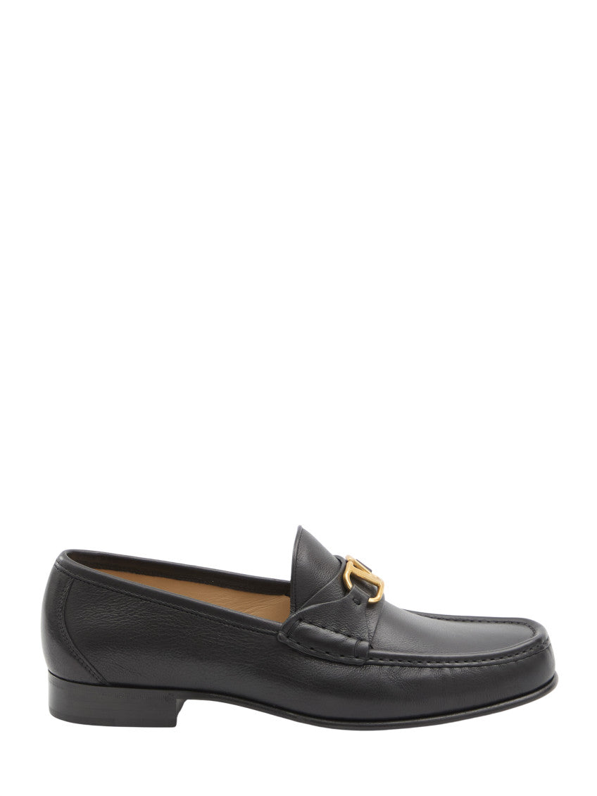 Black Logo Loafers 1