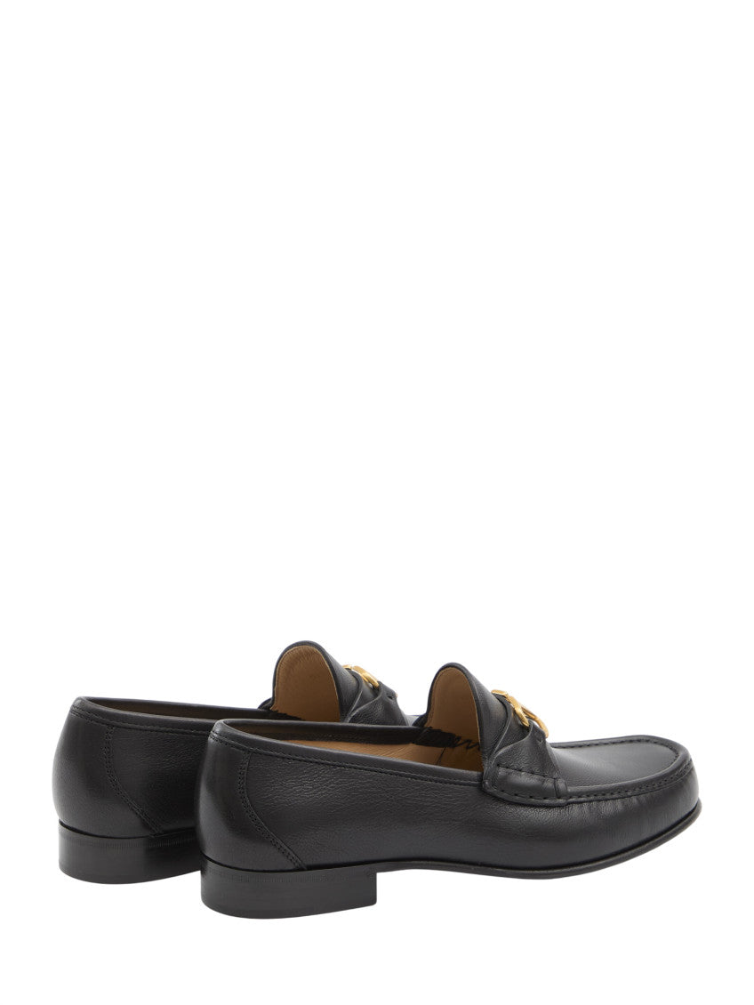 Black Logo Loafers 3