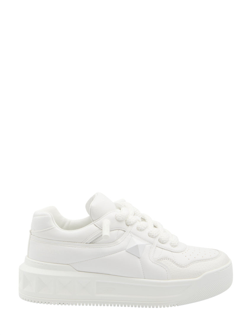 White One Stud Sneakers 1