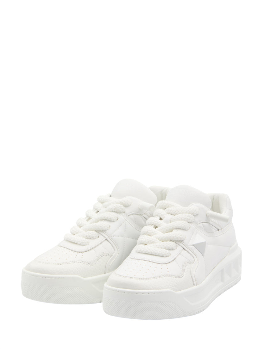 White One Stud Sneakers 2