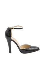 Black Ankle Strap Dolly Pumps 1
