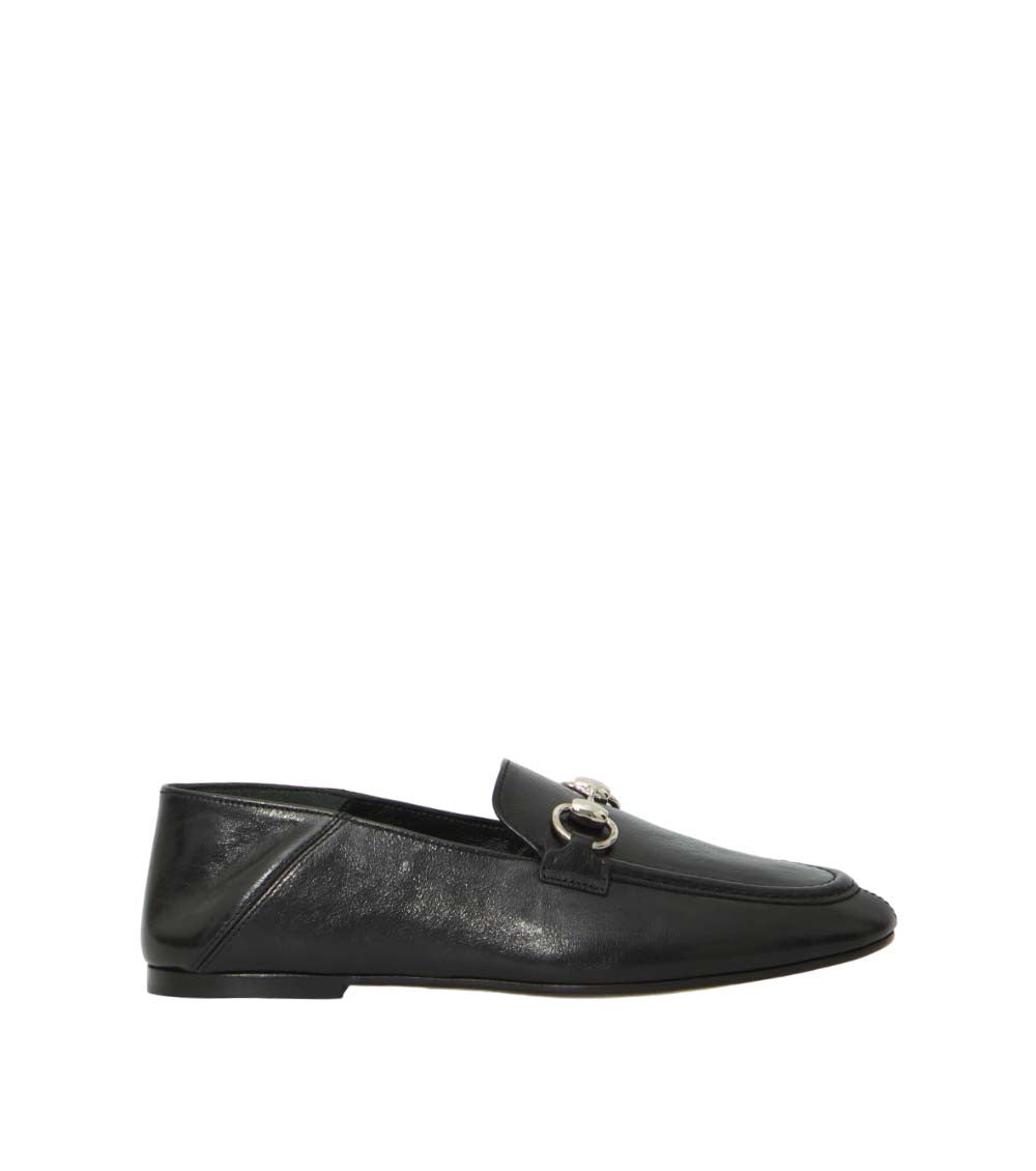 Black Slip On Loafers 1