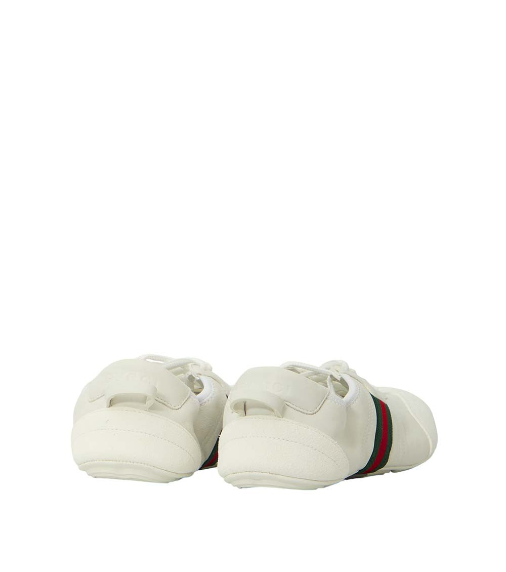 White Color Block Flex Sneakers 3