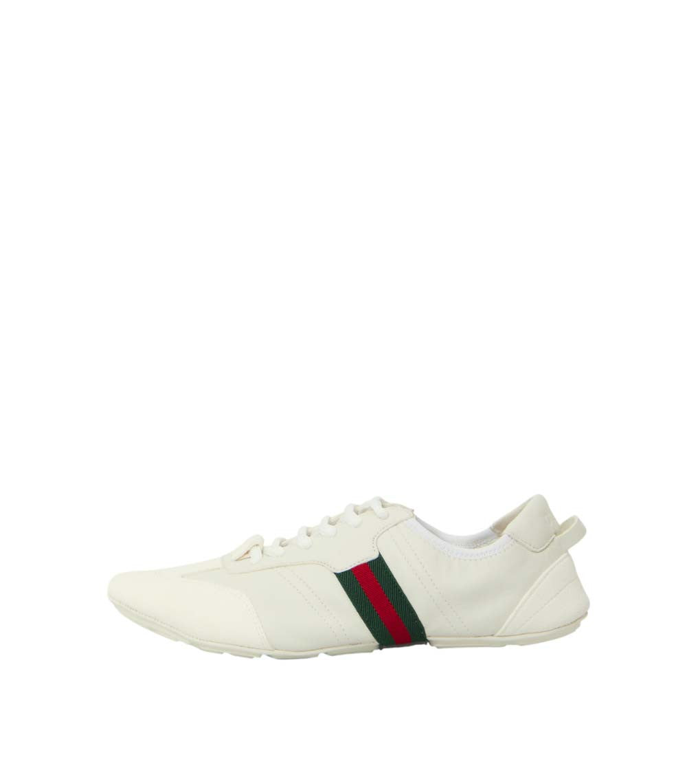 White Color Block Flex Sneakers 4