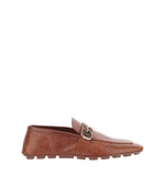 Brown Logo Loafers 1