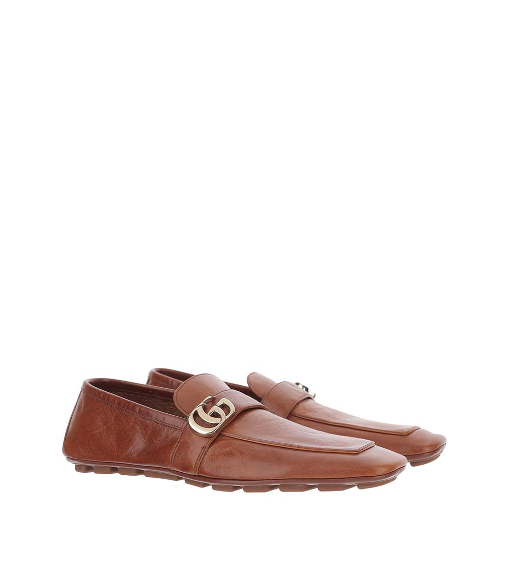 Brown Logo Loafers 2