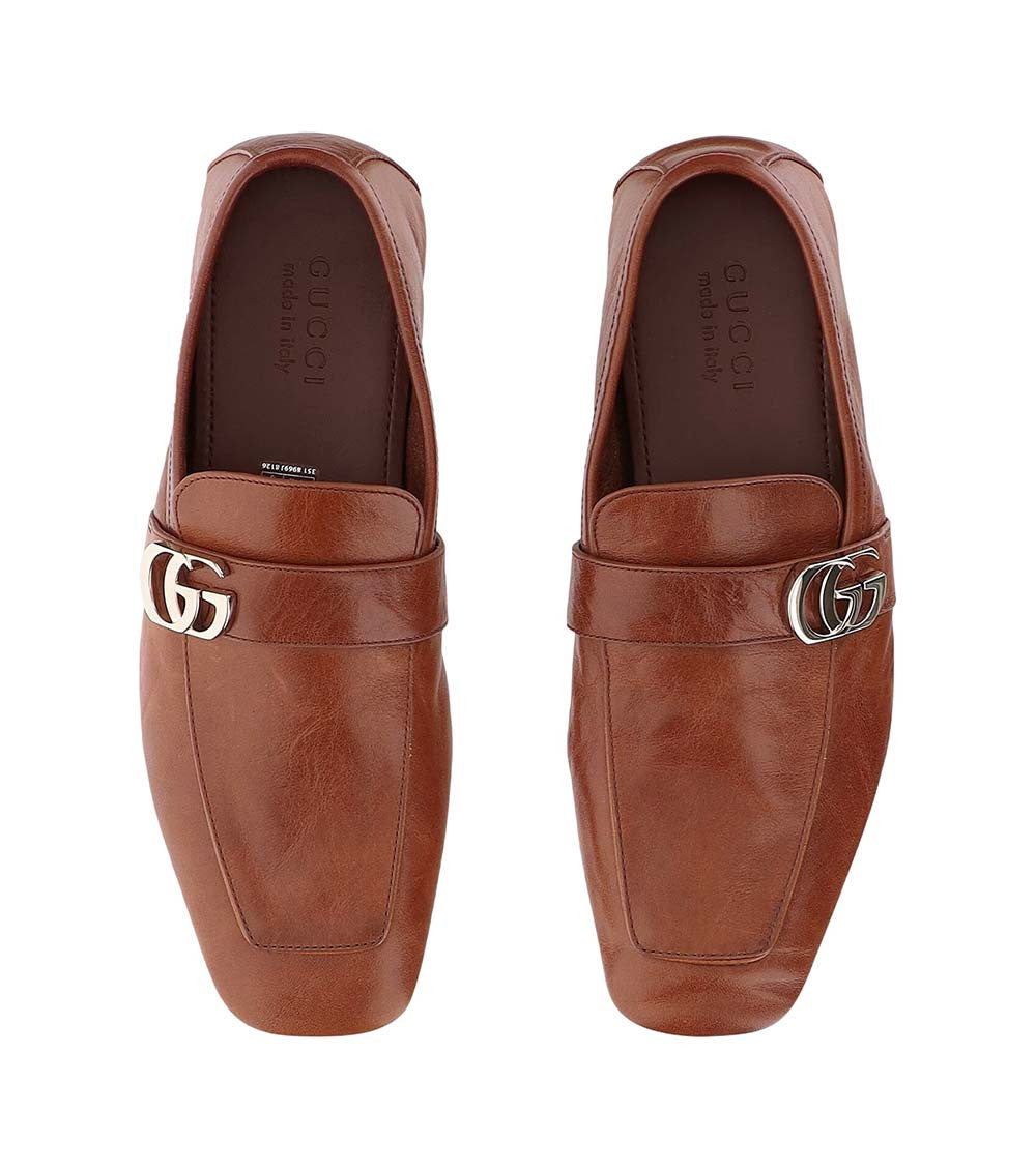 Brown Logo Loafers 3