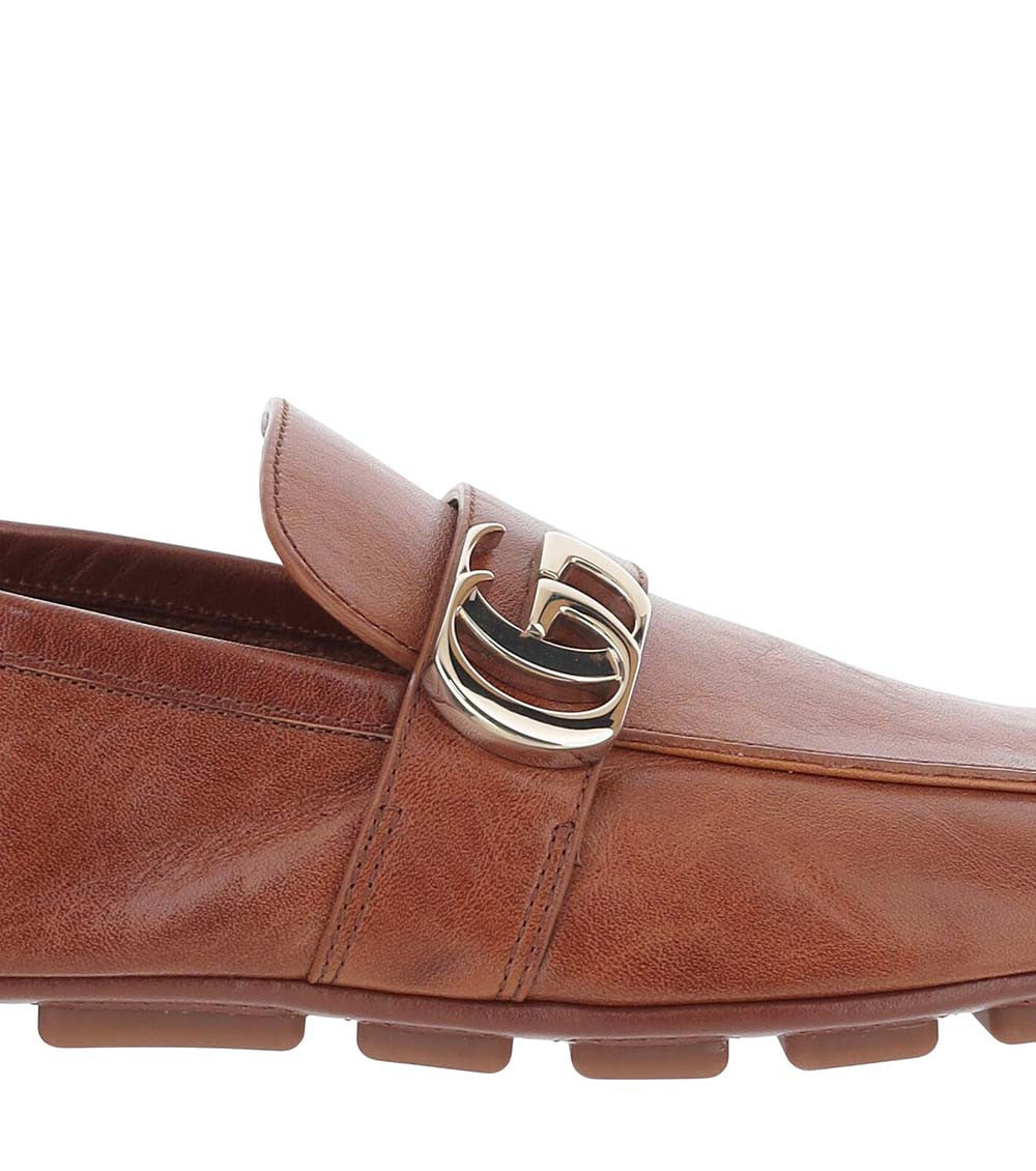 Brown Logo Loafers 5