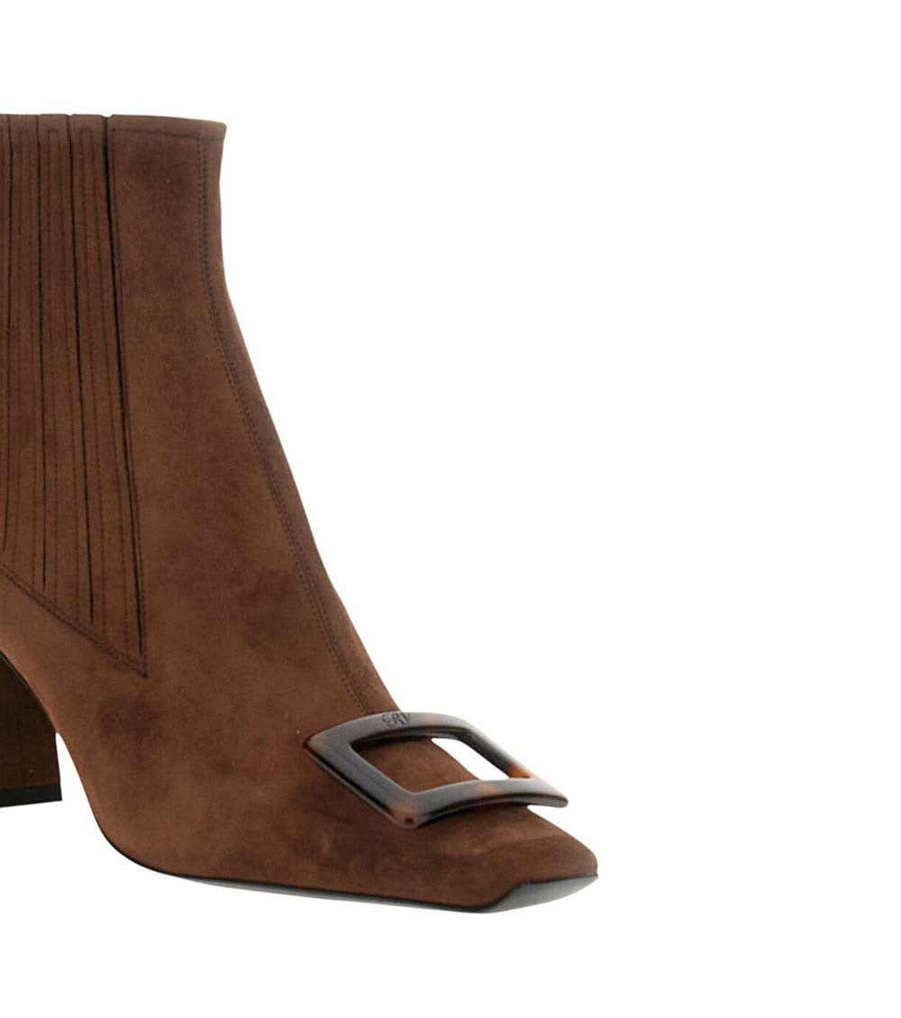 Dark Brown Zipper Boots 4