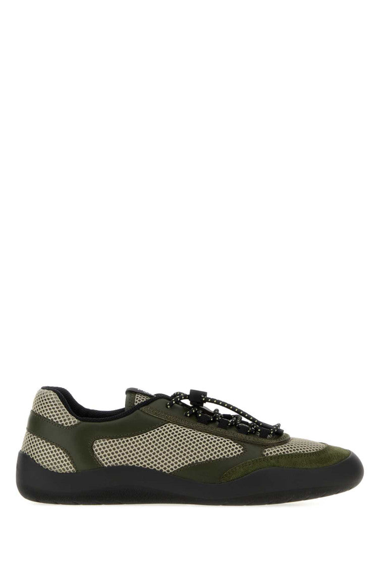 Green Textured Speedrock Sneakers 1