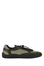 Green Textured Speedrock Sneakers 1