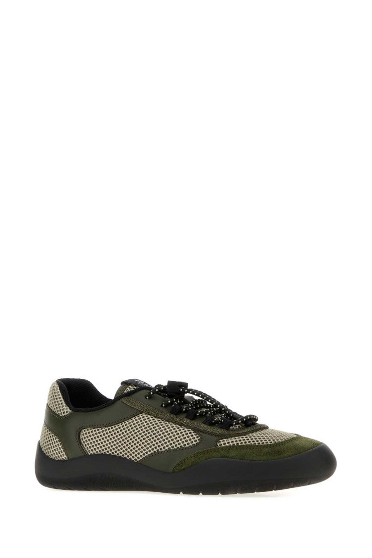 Green Textured Speedrock Sneakers 2