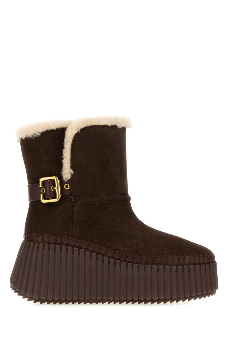 Dark Brown Suede Boots 1