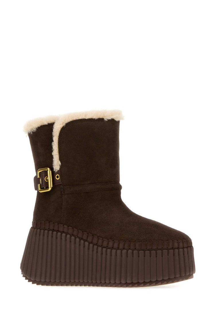 Dark Brown Suede Boots 2