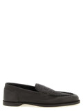 Brown Textured Pace Loafers 1