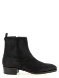Black Textured Freddi Boots 1