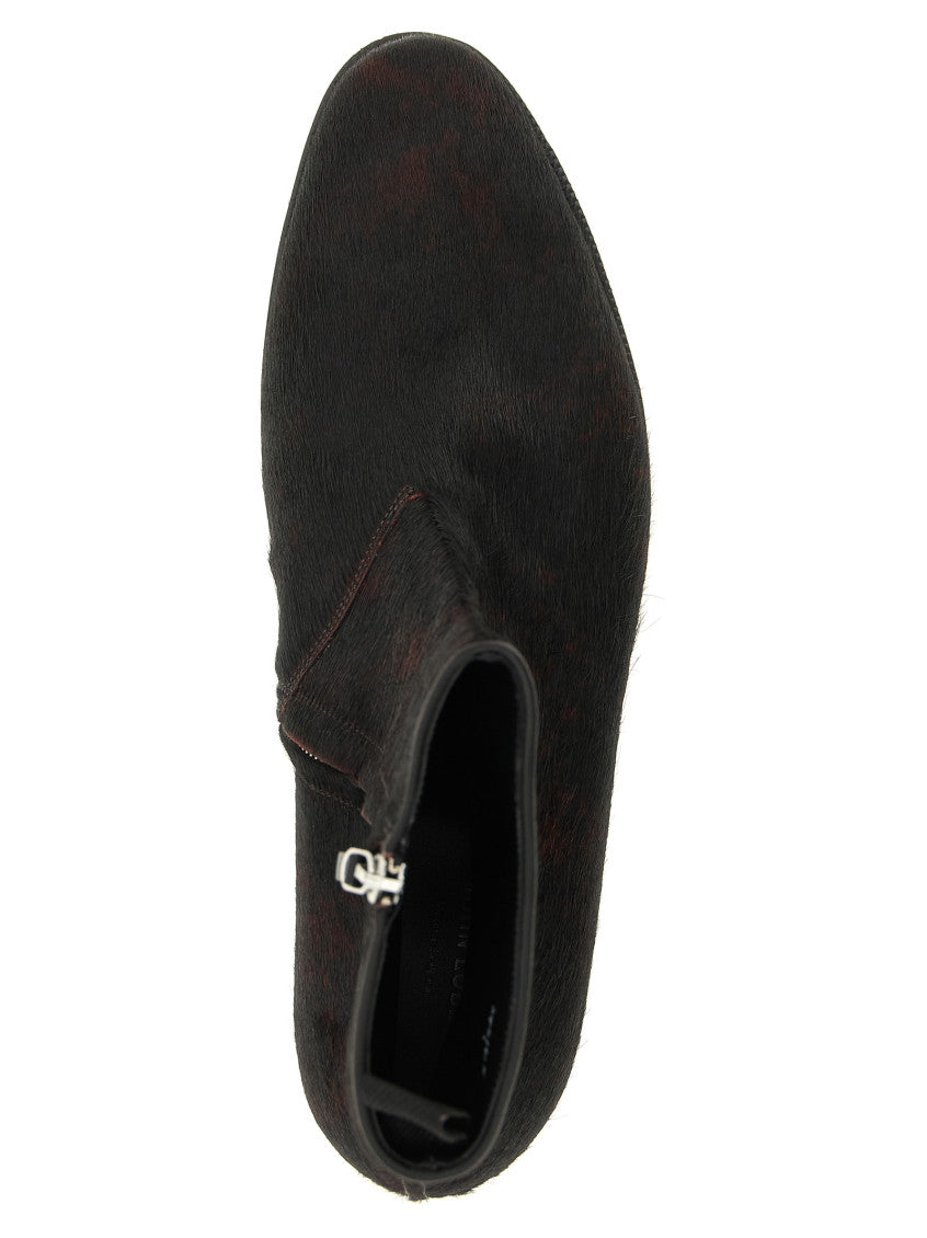 Black Textured Freddi Boots 4