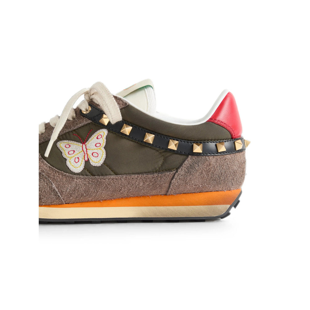 Green Embellished Sneakers 4