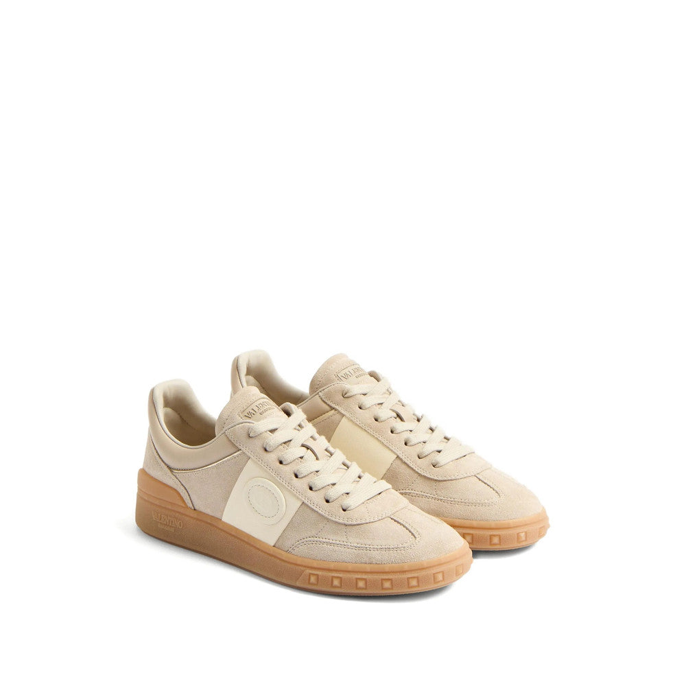 Beige Color Block Upvillage Sneakers 2