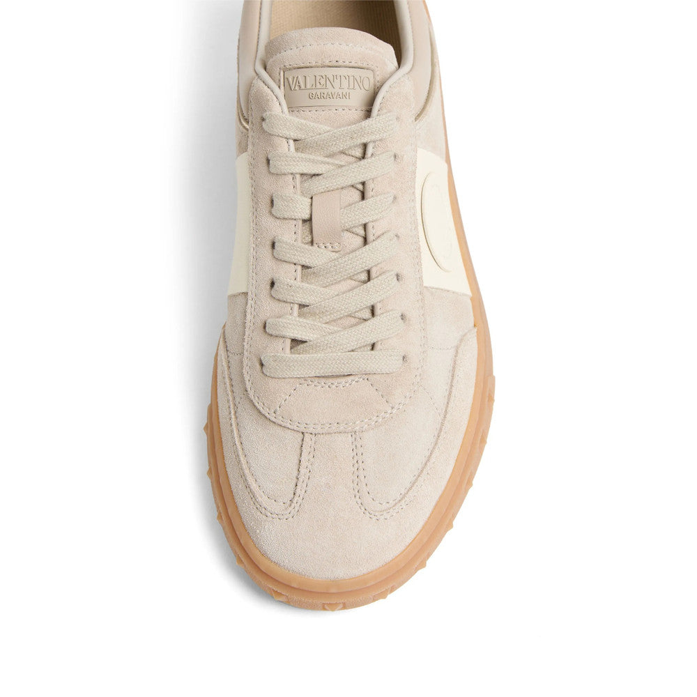 Beige Color Block Upvillage Sneakers 3